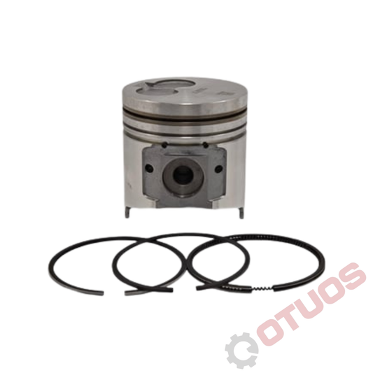 Pistão Short Type + Segmentos Yanmar — 4TNE94 / 4D94 (94 mm)